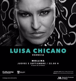 Cartel del espectáculo de Luisa Chicano