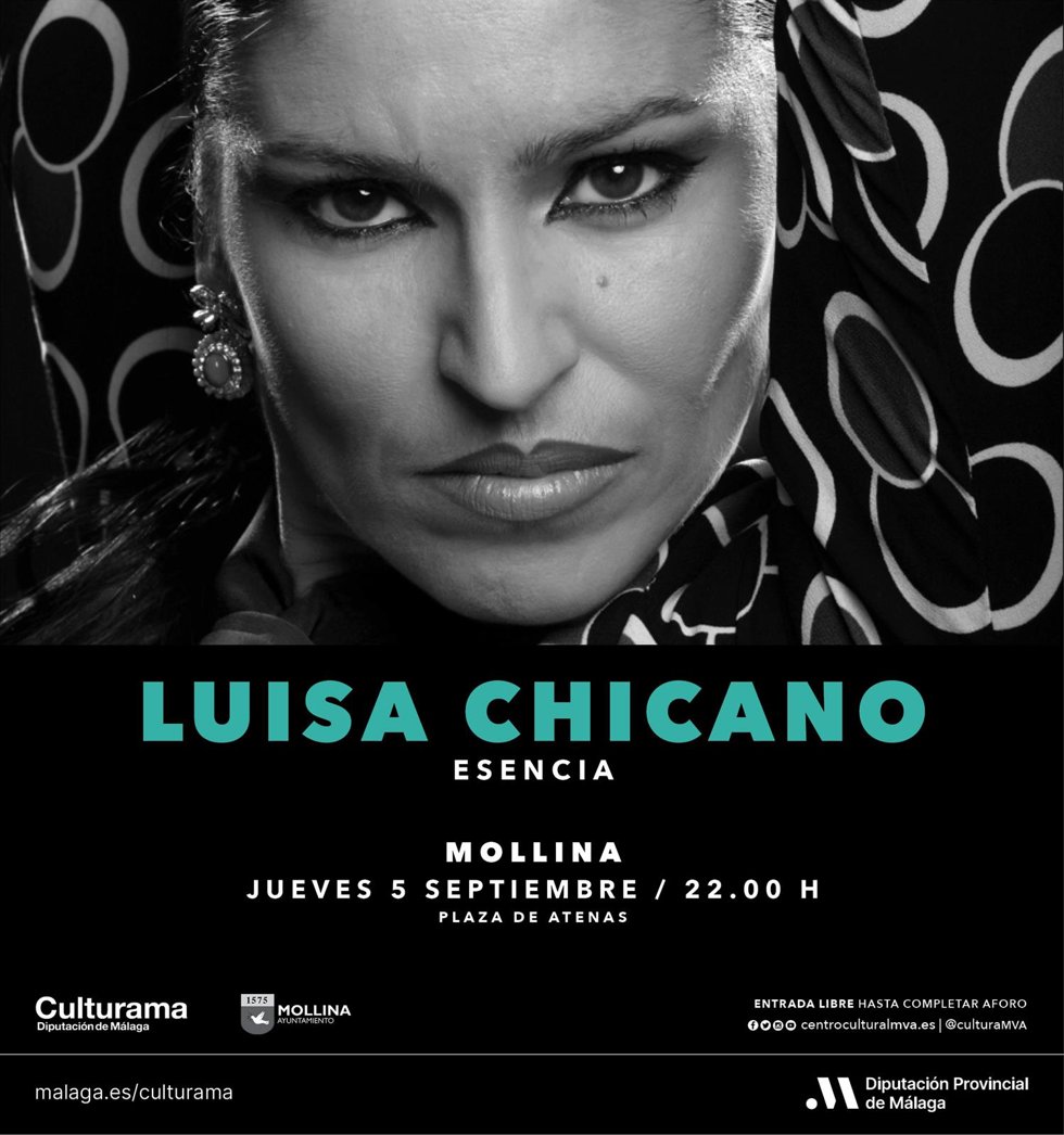 Cartel del espectáculo de Luisa Chicano