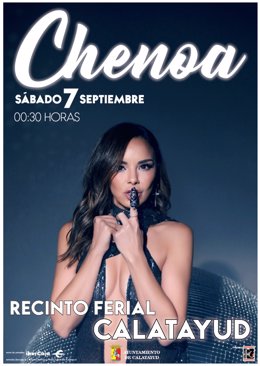 Chenoa actuará en el recinto ferial de Calatayud.