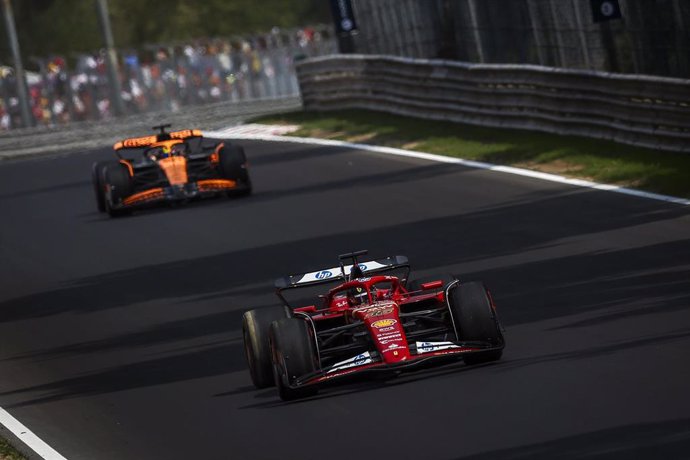 Charles Leclerc en el Gran Premio de Italia