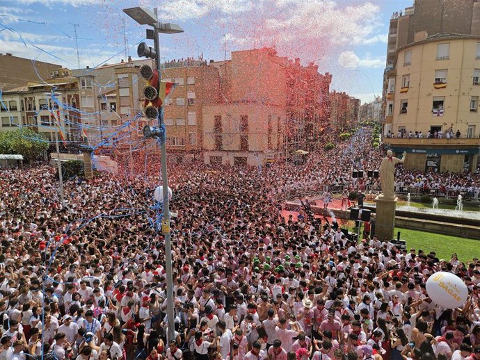 Chupinazo de las fiestas de Calahorra 2024