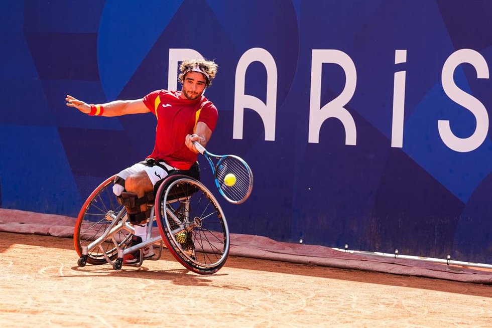 Daniel Caverzaschi durante los Juegos Paralímpicos de París