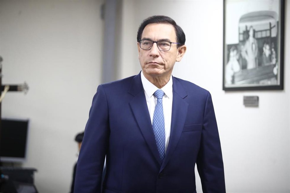 Archivo - El expresidente peruano Martín Vizcarra