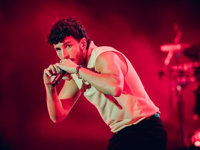 Sebastián Yatra durante su concierto en Starlite Occident en Marbella