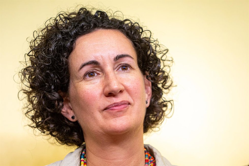 Archivo - La secretaria general de ERC Marta Rovira, durante una rueda de prensa, en la sede de ERC, a 29 de julio de 2024, en Barcelona, Catalunya (España). La ejecutiva de ERC ha avalado este lunes, 29 de julio, el preacuerdo con el PSC para investir 