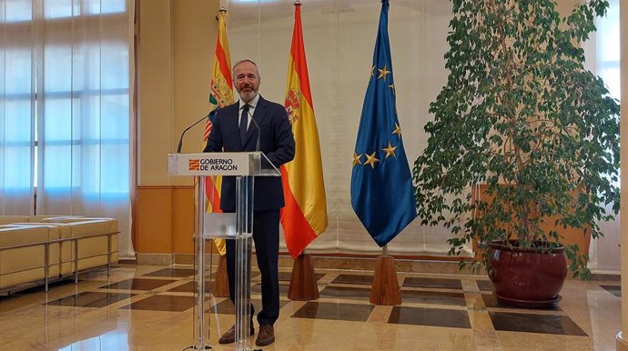 El presidente del Gobierno de Aragón, Jorge Azcón.