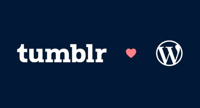 Logotipos de Tumblr y Wordpress