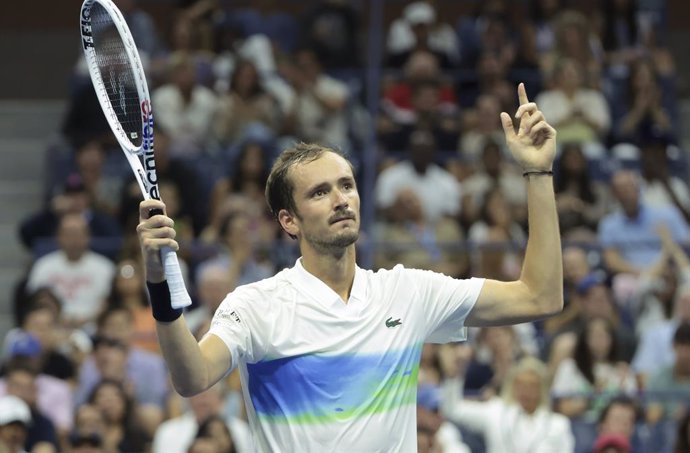 Daniil Medvedev of Russia during day 6 of the 2024 US Open, Grand Slam tennis tournament on 31 August 2024 at USTA Billie Jean King National Tennis Center in New York, United States - Photo Jean Catuffe / DPPI