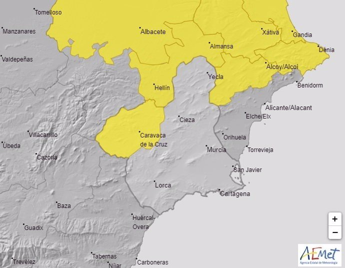 La Aemet emite un aviso de nivel amarillo por lluvias y tormentas en el Noroeste para este martes por la tarde