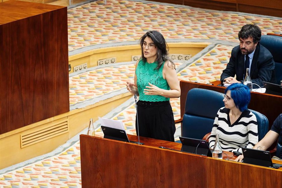 Archivo - La portavoz de Más Madrid en la Asamblea, Manuela Bergerot.
