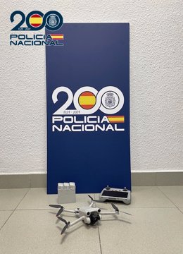 Dron interceptado tras sobrevolar las inmediaciones de la Mezquita-Catedral de Córdoba.