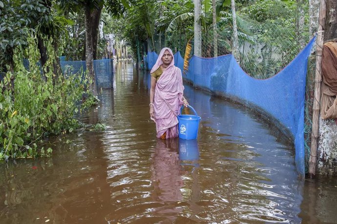 Imagen de archivo de las inundaciones en Bangladesh. 