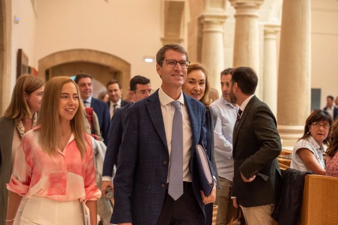 El presidente del Gobierno riojano, Gonzalo Capellán, a su llegada al Debate sobre el Estado de la Región 