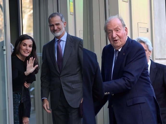 Archivo - LOS REYES, DOÑA LETIZIA Y DON FELIPE, Y DON JUAN CARLOS I EN EL 60 CUMPLEAÑOS DE LA INFANTA ELENA