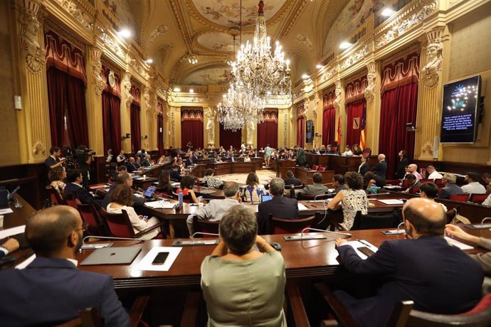 Celebración del pleno extraordinario del Parlament, a 3 de septiembre de 2024