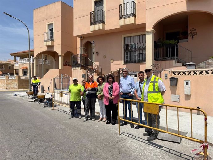 Visita de la diputada provincial del PFEA, Matilde Díaz, a Pechina.