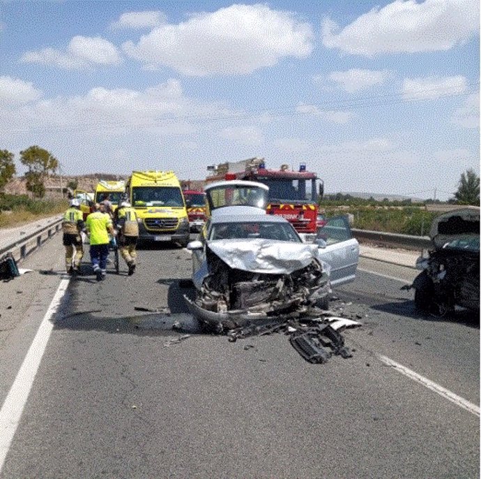 Uno de los vehículos implicados en el accidente