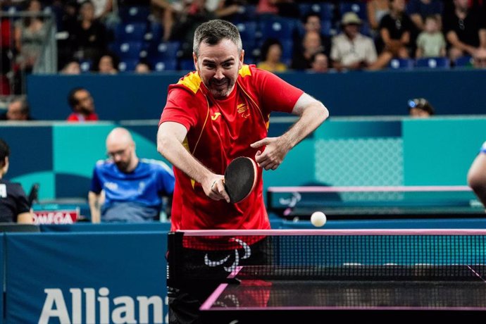 Álvaro Valera durante los Juegos Paralímpicos de París