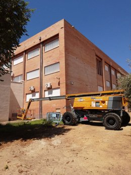 Obras de reparación en el IES Nestor Almendros