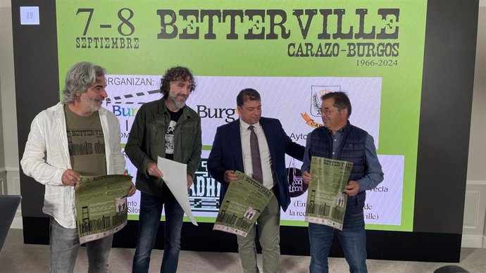 Presentación de los actos para presentar la recuperación del escenario del Fuerte de Betterville en la provincia de Burgos.