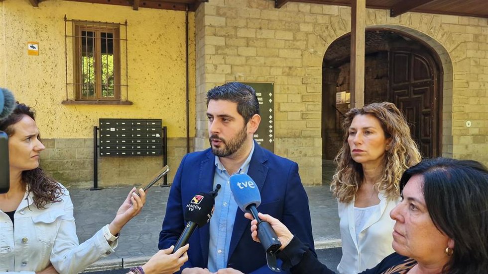 Archivo - El portavoz de VOX en las Cortes de Aragón, Alejandro Nolasco.