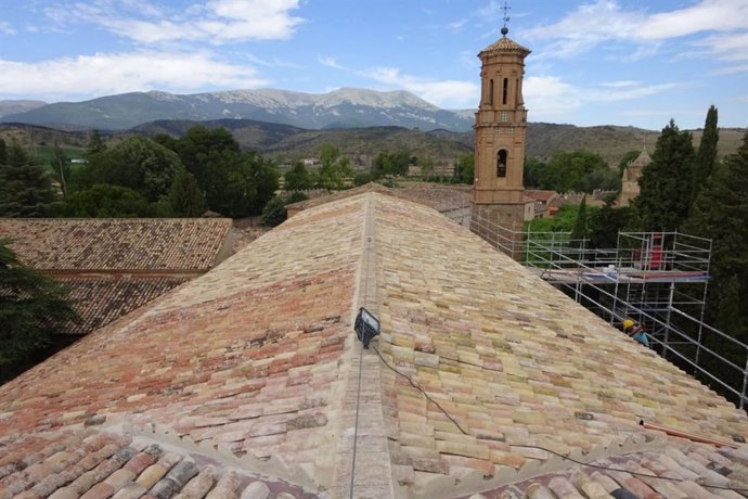 Cubierta de la iglesia del Monasterio de Veruela.