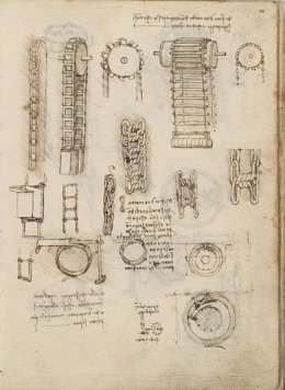 Archivo - Tratado de estática y mecánica de Da Vinci