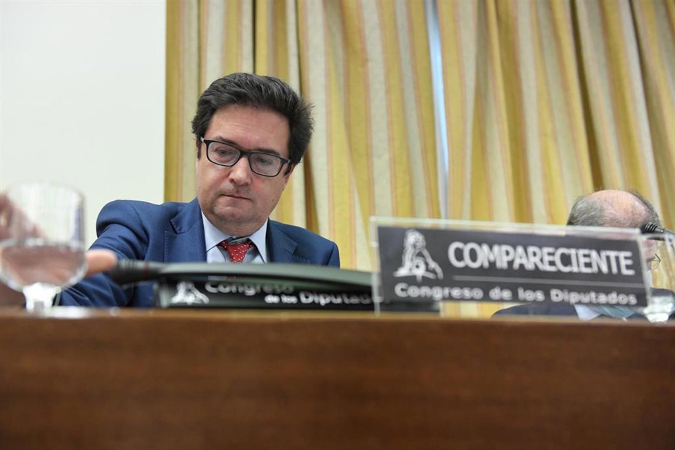 Archivo - El director del Gabinete del Presidente del Gobierno, Óscar López Águeda, en la Comisión Mixta de Seguridad Nacional, en el Congreso de los Diputados, a 25 de abril de 2022, en Madrid (España). Aunque el objetivo de su intervención es presenta