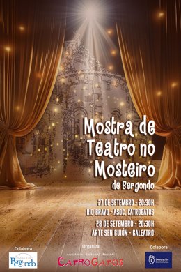 Archivo - Cartel de la Mostra de Teatro no Mosteiro.