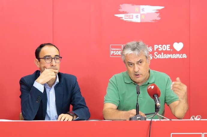 David Serrada y Fernando Rubio en la rueda de prensa.