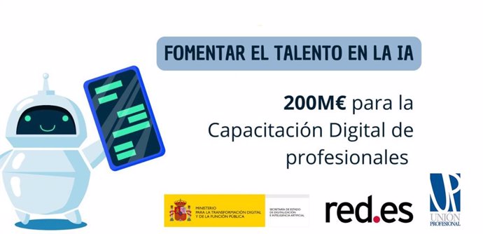 Unión Profesional y Red.Es formarán a 80.000 profesionales en materia de digitalización e Inteligencia Artificial