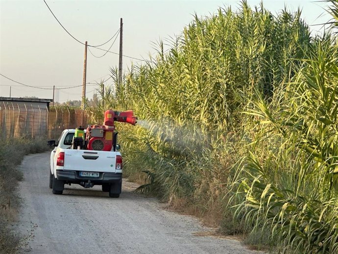 Fumigaciones en la pedanía de Torre de la Reina