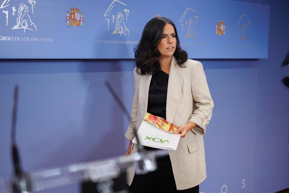 La portavoz de VOX en el Congreso, Pepa Millán