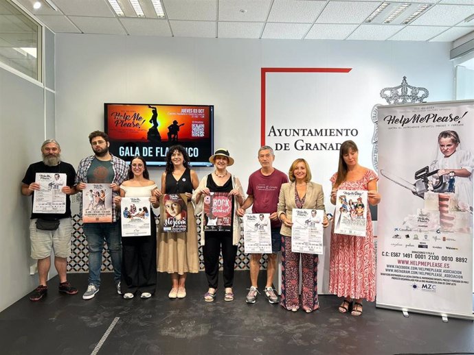 Presentación del Festival Cultura Granada, con la edil de Política Social, Amparro Arrabal, segunda por la derecha en la imagen