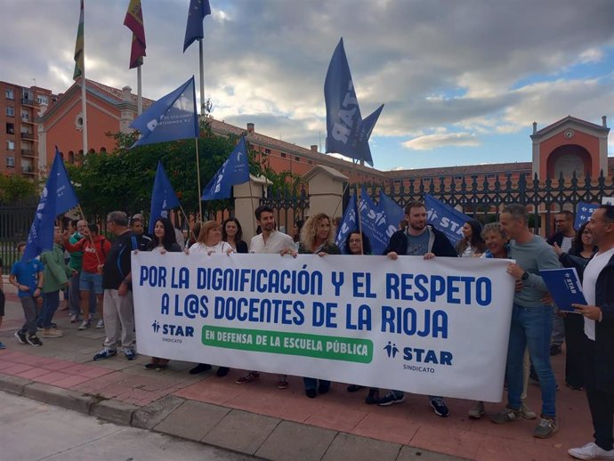 STAR exige "respeto, negociación y condiciones dignas para el profesorado riojano y la educación pública"