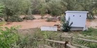 El agua del río Piedra entra el casco urbano de Cimballa (Zaragoza) y el alcalde asegura que "todo es como un mar"