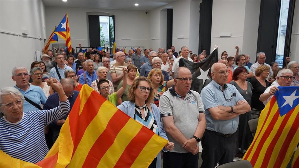 Acto del Consell de la República en Verges (Girona)