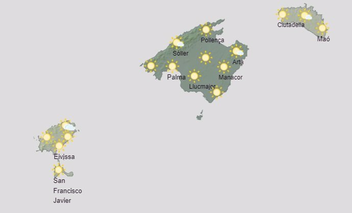 El tiempo hoy, jueves 5 de septiembre, en Baleares.