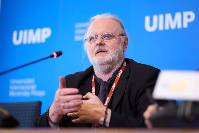 El escritor Jon Fosse, Premio Nobel de Literatura de 2023, en la Universidad Internacional Menéndez Pelayo (UIMP) de Santander