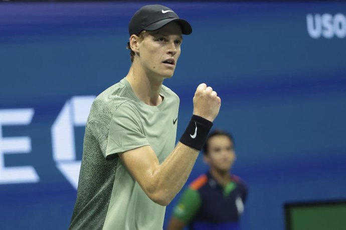 Jannik Sinner of Italy during day 8 of the 2024 US Open, Grand Slam tennis tournament on 2 September 2024 at USTA Billie Jean King National Tennis Center in Flushing Meadows, Queens, New York City, United States - Photo Jean Catuffe / DPPI