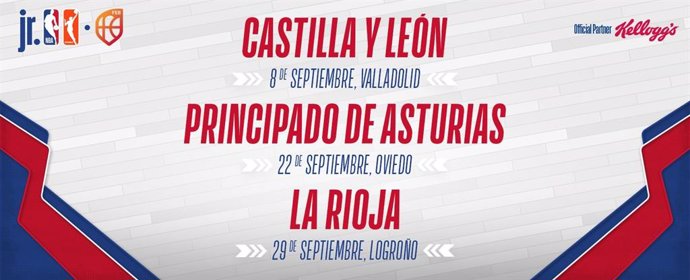 Fechas de los torneos de baloncesto 3x3 de Jr. NBA y Jr. WNBA en Valladolid, Oviedo y Logroño