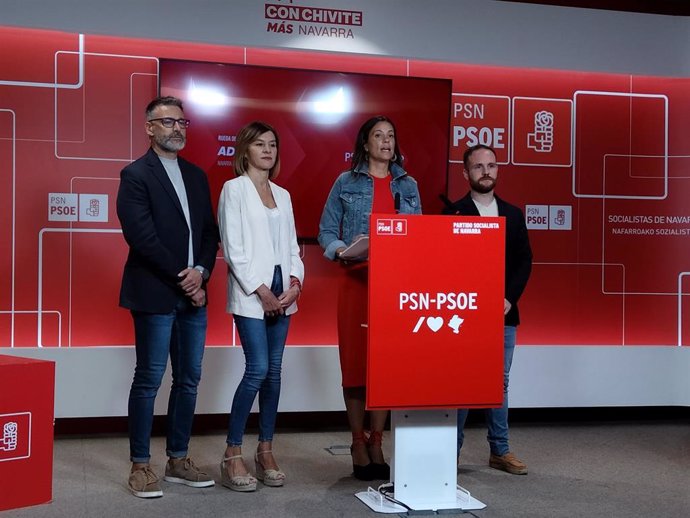 Concejales socialistas en el Ayuntamiento de Pamplona.