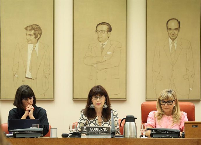 La ministra de Igualdad, Ana Redondo, durante su comparecencia en la comisión de Igualdad, en el Congreso de los Diputados, a 5 de septiembre de 2024. 