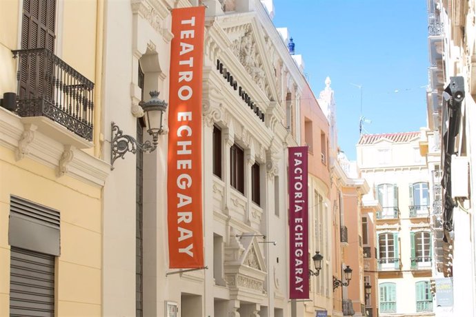 Archivo - Vistas exteriores del Teatro Echegaray