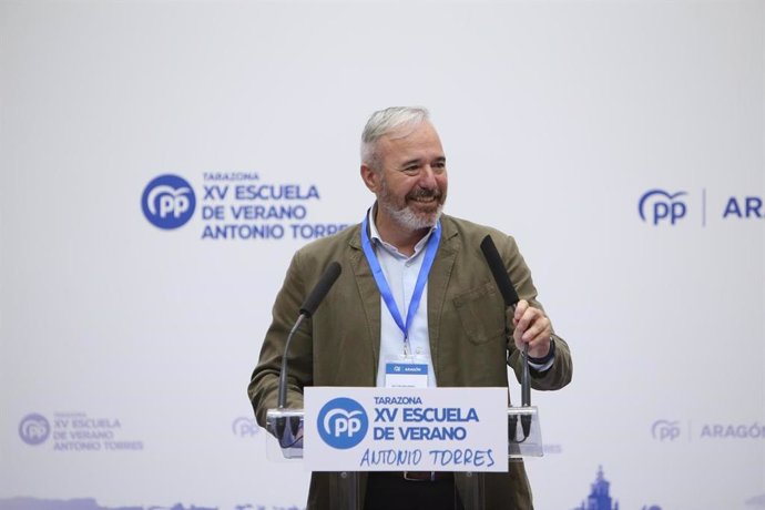 El presidente del PP Aragón, Jorge Azcón.