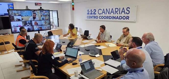 Reunión del Plan Territorial de Emergencias de Protección Civil de la Comunidad Autónoma de Canarias (PLATECA)