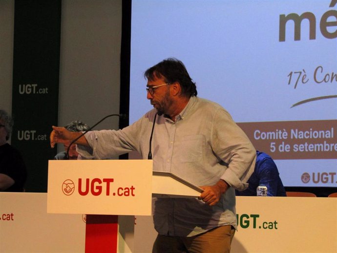 El secretario general de UGT en Catalunya, Camil Ros