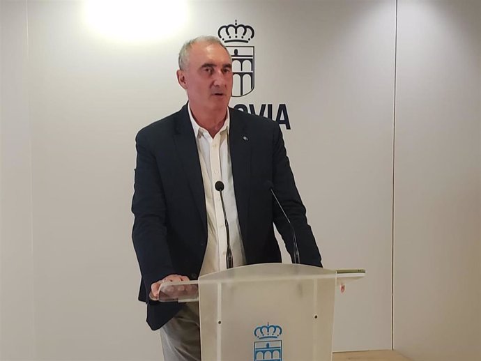 El alcalde de Segovia, José Mazarías, tras la Junta de Gobierno.