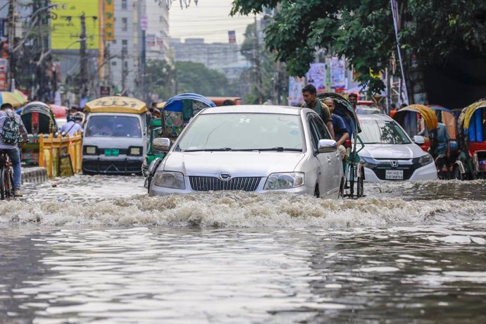 Imagen de archivo de las inundaciones en Bangladesh. 