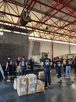 Envío de Bomberos Unidos Sin Fronteras (BUSF), desde Huelva, de material para bomberos de República Dominicana.